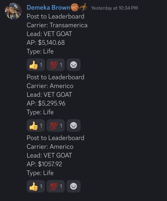 Real GOAT Leads agent win