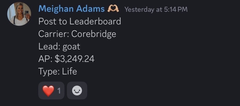 Real GOAT Leads agent win