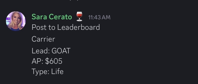 Real GOAT Leads agent win