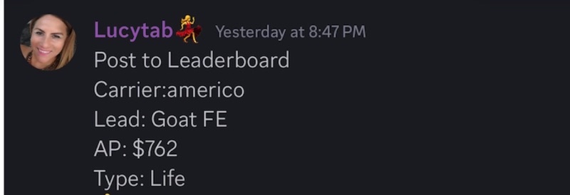 Real GOAT Leads agent win