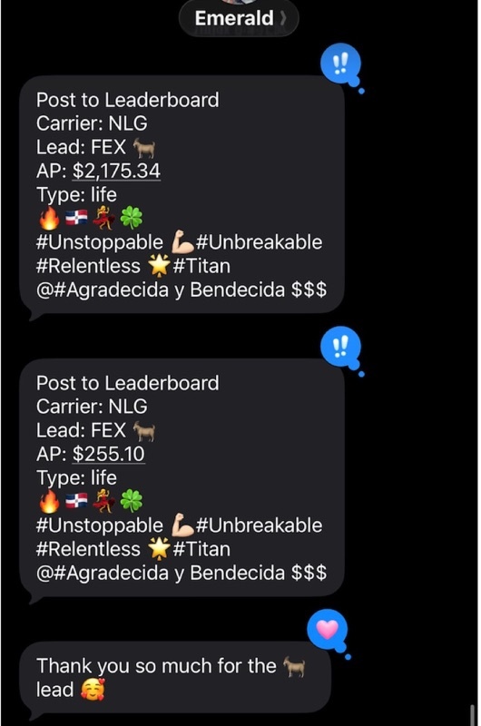 Real GOAT Leads agent win